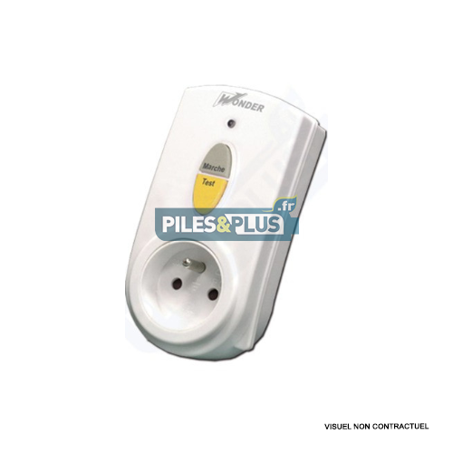 Prise secteur différentielle - protection surtension - interrupteur