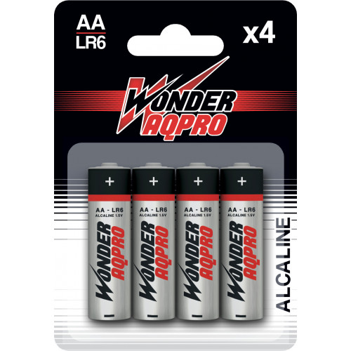 Pile AA LR6 - Alcaline 1.5V Wonder