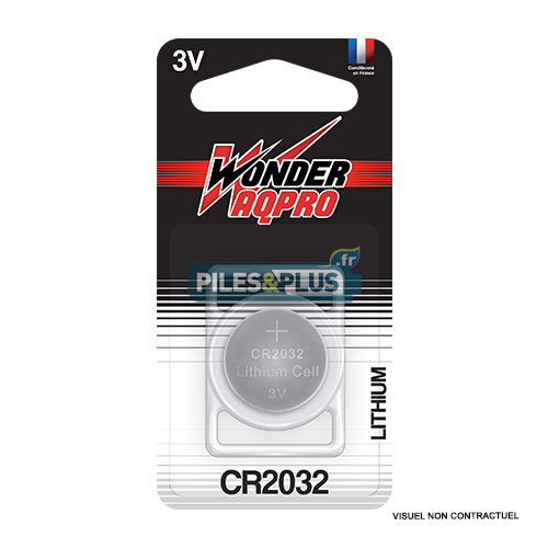 Pile Bouton CR2032 - Lithium 3V Wonder