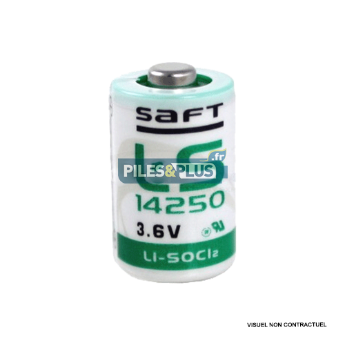 Pile SAFT LS14250 1/2 AA 3,6V 1.2Ah - lithium industriel