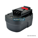 Batterie pour Black et Decker type A12 -12V NIMH 1500 mAh