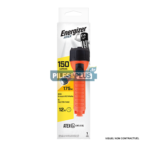 Torche Antidéflagrante ATEX 2 AA 3 LED Norme Industrielle - Energizer