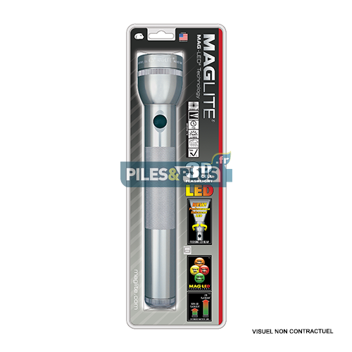 Lampe torche Maglite LED 3D grise - ML3 - 31,3cm - LED 3W