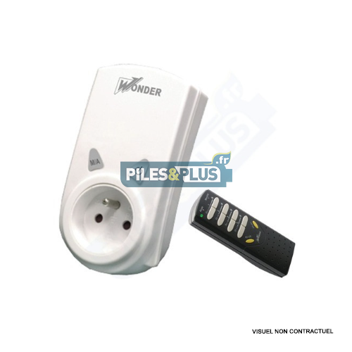 Kit Prises télécommandée : 1 télécommande + 1 interrupteur intérieur 