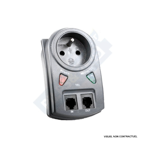 Bloc Prise Parafoudre Secteur - Protection téléphone