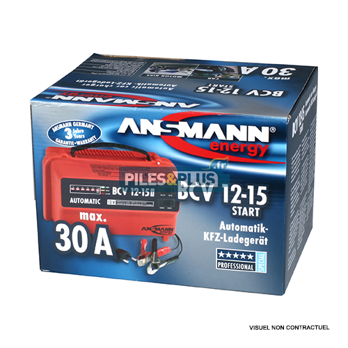 Chargeur de batterie au plomb automatique BCV 12-15 Ansmann