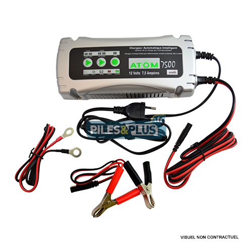 Chargeur intelligent tout type de batterie plomb 12V - 7.5Ah