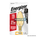 Ampoule LED Flamme filament fumé E14 200lm 2.6W/21W Energizer BL1