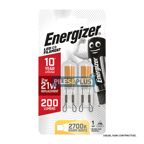Ampoule LED Capsule G9 200lm 2W/21W Energizer BL2