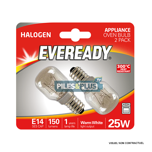 Ampoule Incandescente four E14 25W 300°C Eveready