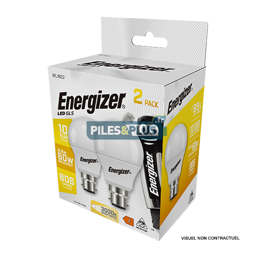 Ampoule LED Standard B22 806lm 8.6W/60W Energizer BL2
