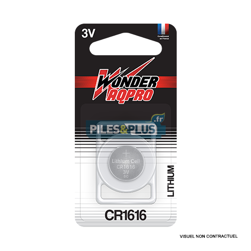 [WP1616] Pile Bouton CR1616 - Lithium 3V Wonder