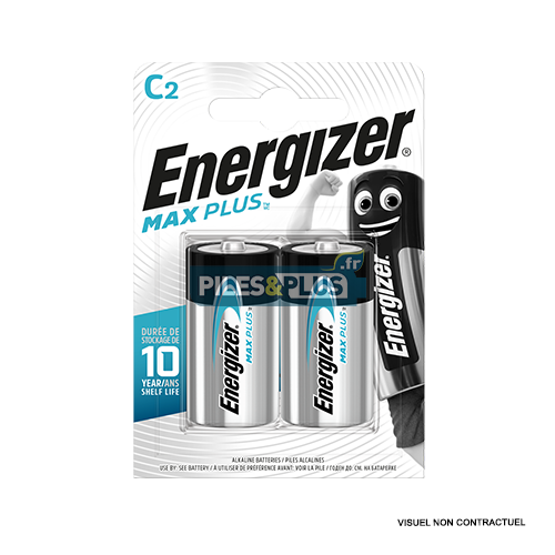 [EN630904] Pile LR14 1.5V Alcaline Max plus Energizer - Par 2