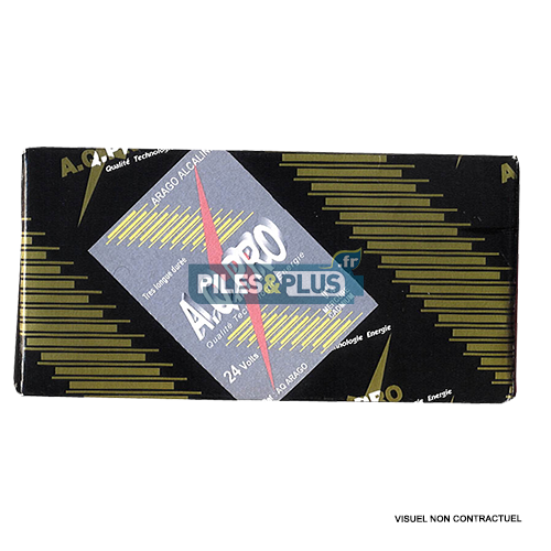 [OEARAGO] Pile arago - Alcaline 24V parallélépipédique - 205(L)x65(h)x100(l) mm