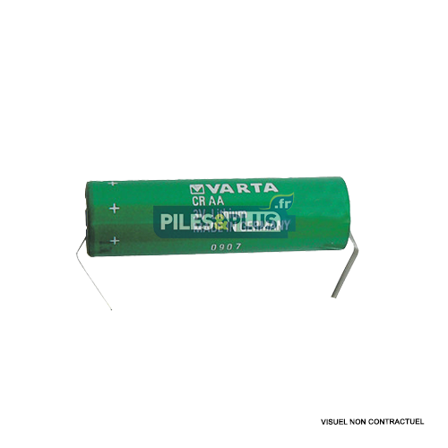 [VA0606L] Pile CR AA - lithium 3V Varta - Sortie languettes