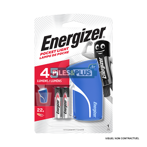 [EN632631_B] Mini Boitier de Poche à  LED 2 AAA - Pocket Light Energizer