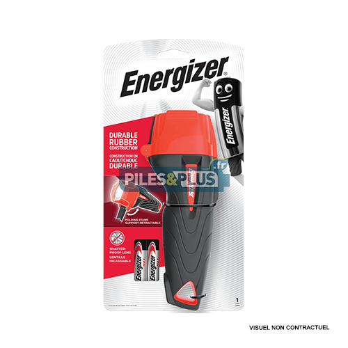 [EN632629] Torche Caoutchouc - 2 LED 2AA - Impact Rubber Energizer