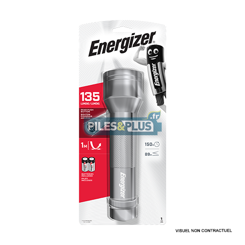 [EN639807] Lampe Torche 5 LED Energizer métal - 2 LR6 AA