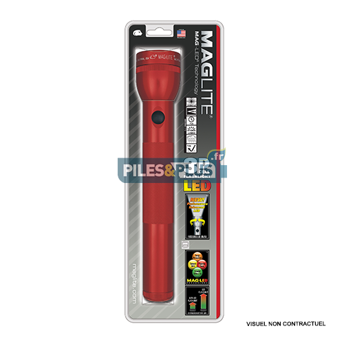 [MGST3D036] Lampe torche Maglite LED 3D rouge - ML3 - 31,3cm - LED 3W
