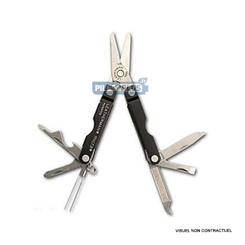 [LEMIN] Leatherman Micra compact - noir - 11 fonctions