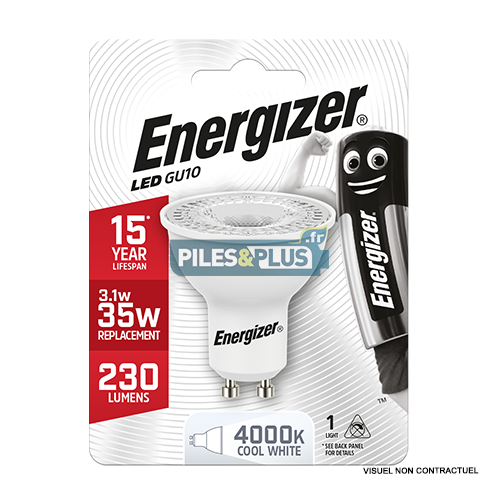 [PO8911] Ampoule LED Spot GU10 230lm 3.1W/35W Energizer BL1
