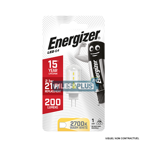 [PO8099] Ampoule LED Capsule G4 200lm 2.1W/21W Energizer BL1