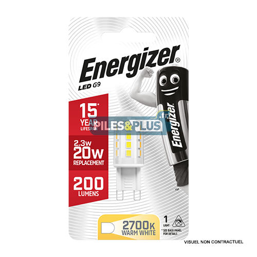 [PO8100] Ampoule LED Capsule G9 200lm 2.3W/20W Energizer BL1