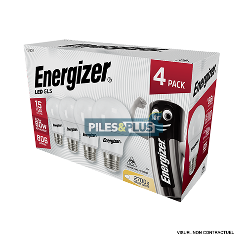 [PO14057] Ampoule LED Standard E27 806lm 8.2W/60W Energizer BT4